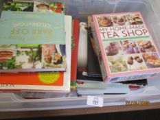BOX OF VARIOUS BOOKS INC COOKERY