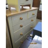 MODERN PAINTED EFFECT CHEST OF DRAWERS, WIDTH APPROX 90CM