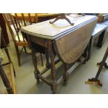 MID-20TH CENTURY GATE LEG TABLE, WIDTH APPROX 89CM