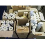 SIX BOXES CONTAINING VARIOUS ROLLS OF LAURA ASHLEY WALLPAPER INCLUDING CORNISH STRIPE, BLUSH AND