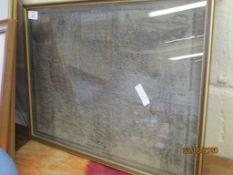 FRAMED MAP AFTER CHRISTOPHER SAXTON “NORFOLK, A COUNTIE FLOURISHING AND POPULACE DESCRIBED AND