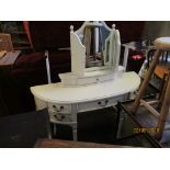 PAINTED-EFFECT DRESSING TABLE WITH MIRROR