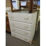 PAINTED CHEST OF DRAWERS, WIDTH APPROX 75CM