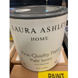 THREE BOXED 2.5LTR TINS OF LAURA ASHLEY PAINT PALE IVORY