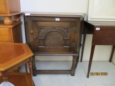 CARVED JOINTED POT CUPBOARD, WIDTH APPROX 80CM