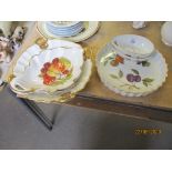 SMALL QUANTITY OF VARIOUS ROYAL WORCESTER EVESHAM WARES