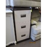 SILVERLINE THREE DRAWER FILING CABINET WITH KEY