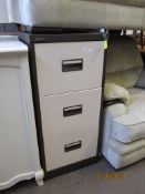 SILVERLINE THREE DRAWER FILING CABINET WITH KEY