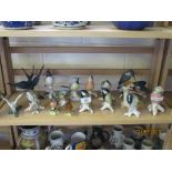 QUANTITY (APPROX 17) VARIOUS DECORATIVE BIRD FIGURES, TALLEST APPROX 16CM