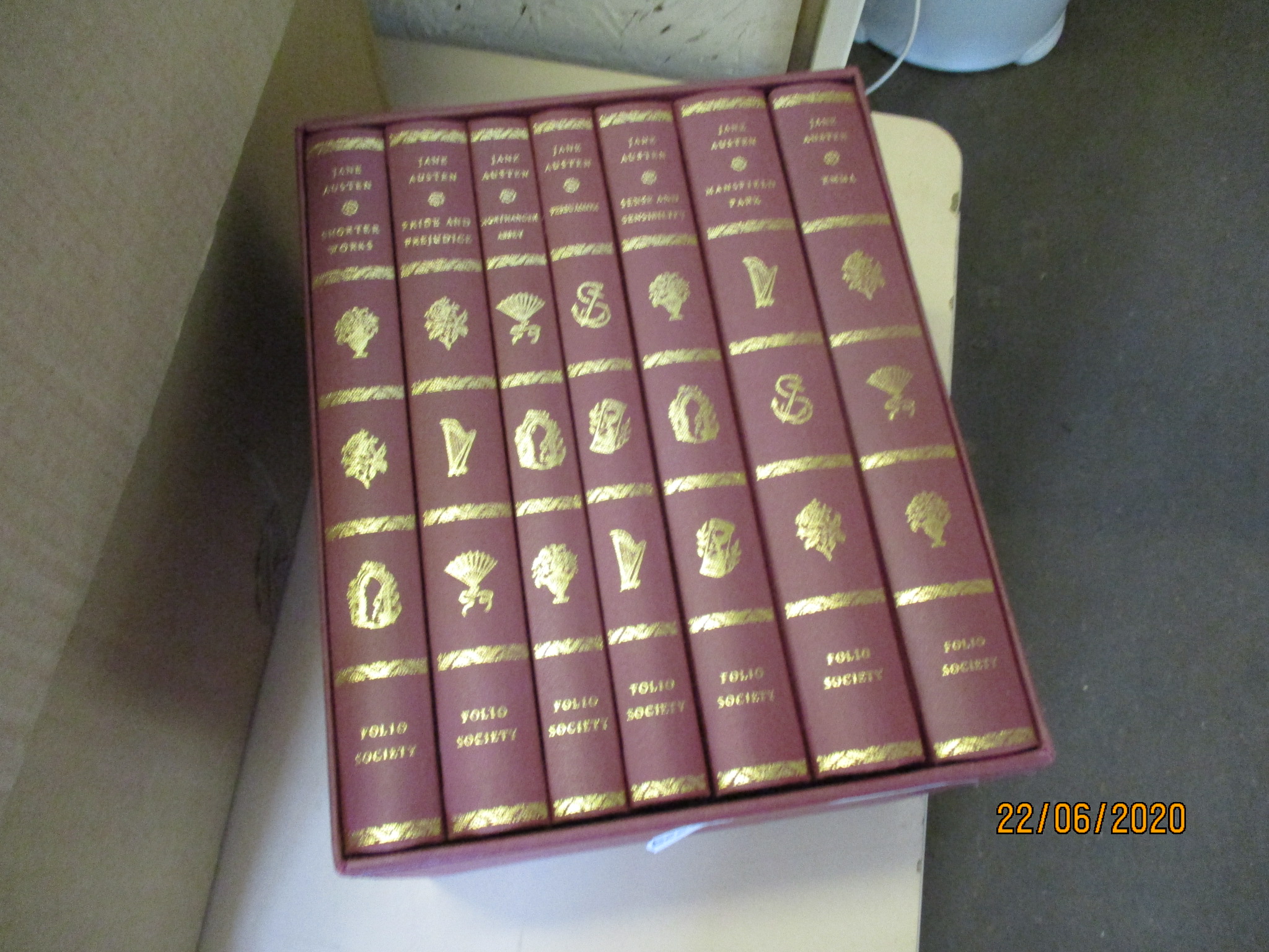 FOLIO SOCIETY COLLECTION OF JANE AUSTEN NOVELS IN SLIP-CASE