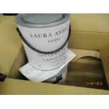 TWO X 2.5LTRS OF LAURA ASHLEY SUGARED VIOLET MATT EMULSION PAINT