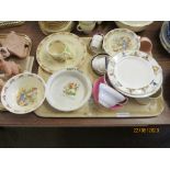 QUANTITY OF VARIOUS CERAMICS INCLUDING MINTONS COFFEE CUPS AND SAUCERS, TOGETHER WITH A QUANTITY