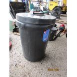 PLASTIC WASTE BIN AND LID