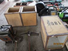 THREE VINTAGE TEA CHESTS