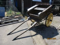 VINTAGE WOODEN HORSE CART