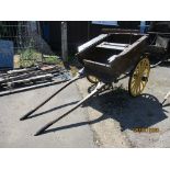 VINTAGE WOODEN HORSE CART