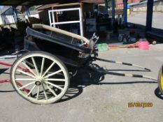 VINTAGE WOODEN HORSE CART