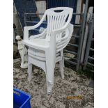 PLASTIC GARDEN CHAIRS