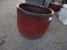 GLAZED PLANTER APPROX 30CMSDIAM