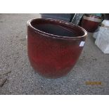 GLAZED PLANTER APPROX 30CMSDIAM