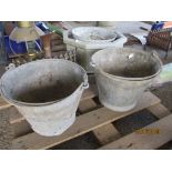 TWO GALVANISED BUCKETS