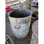 GALVANISED BIN