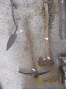 VINTAGE AXE AND PICKAXE