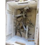 BOX CONTAINING MIXED MOLE TRAPS ETC