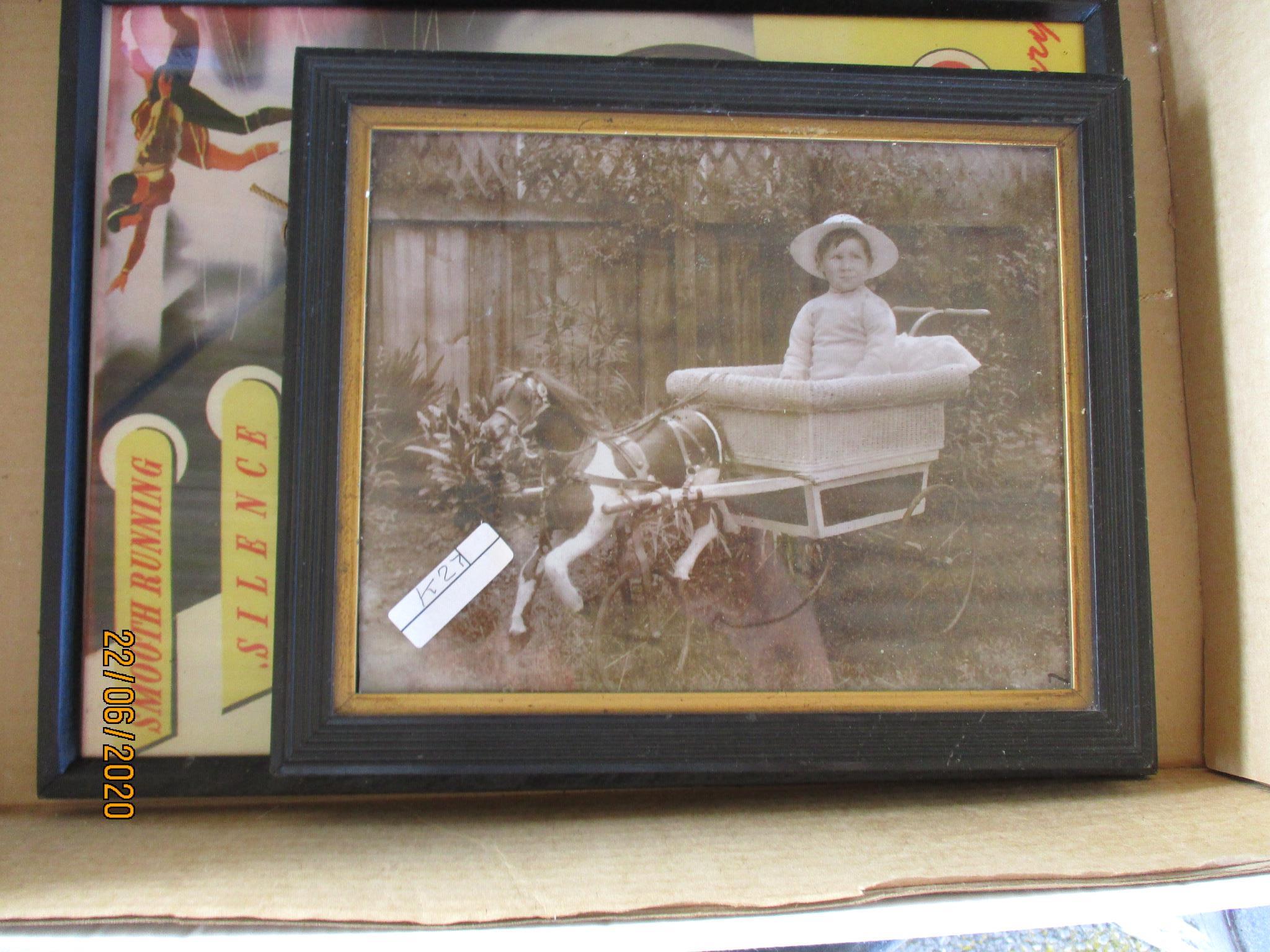 QUANTITY OF VARIOUS FRAMED VINTAGE PHOTO ETC - Image 2 of 3