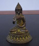 Bronze model of a Buddha