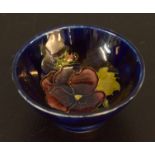 Small Moorcroft bowl with anemone design