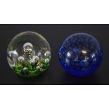 Langham paperweight together with a Murano example (2)