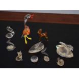 Collection of glass figures