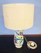 Poole Pottery lamp