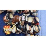 Group of small Royal Doulton Toby jugs including Veteran Motorist, Granny, Mad Hatter etc (10)