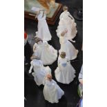 Group of Royal Doulton Harmony figures including Cherish, Amanda, Embrace etc (7)