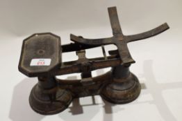 Set of vintage balance scales