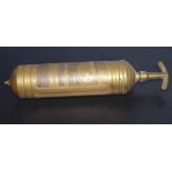 Vintage Pyrene brass fire extinguisher, 36cm long