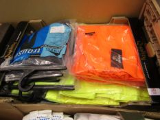 Box containing workwear by portwest etc