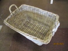 New modern wicker log basket