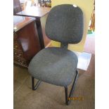 Modern black upholstered office chair