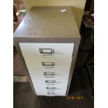 Six drawer modern steel cabinet