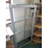 Modern metal four tier glass display shelf