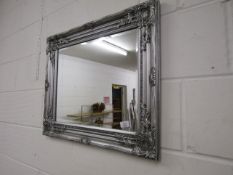 Modern bevelled glass wall hanging mirror