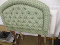 Two upholstered single headboards