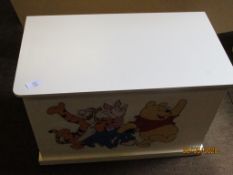 Modern child’s Winnie the Pooh storage box