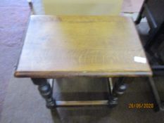 Small oak side table