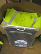 Box containg hi-vis jacket and Kozee comfort accessory