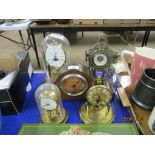 FIVE 20TH CENTURY MANTEL CLOCKS