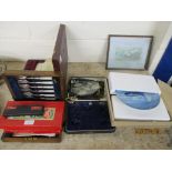 VARIOUS CASED SETS OF CUTLERY ETC
